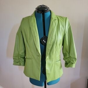 Size 4 Lafayette 148 New York Vibrant Green Blazer